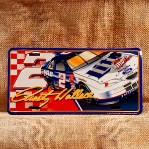Vintage "Rusty Wallace" NASCAR Car Tag